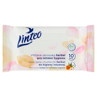 Linteo Satin Vlhčené obrúsky pre intímnu hygienu 10 ks