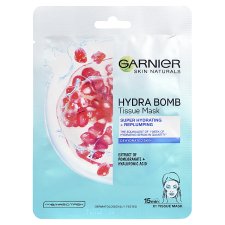 Garnier Skin Naturals Hydrating Replumping Tissue Mask with pomegranate extract, 28 g