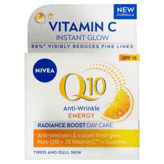 Nivea Q10 Plus C Energizujúci denný krém proti vráskam OF 15 50 ml