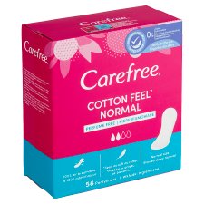Carefree Cotton Feel Normal Unscented Pantyliners 56 pcs