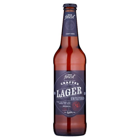 Tesco Finest Pivo svetlý ležiak nefiltrované 500 ml