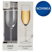 Tesco Home Timeless Classic Champagne Flutes 4 pcs