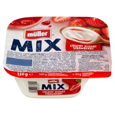 Müller Mix Creamy Jogurt Strawberry 130 g