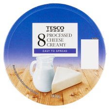Tesco Processed Cheese Creamy 8 x 17.5 g (140 g)