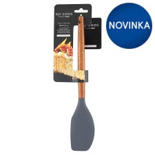 Go Cook Grey Acacia & Silicone Spatula