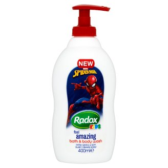 Radox Spider-Man detský sprchovací gél a pena do kúpeľa 400 ml