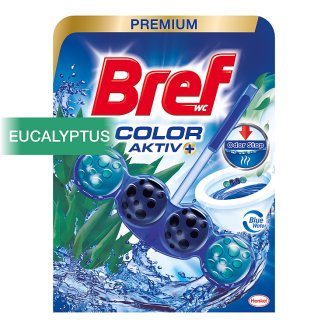 Bref Blue Aktiv Eucalyptus tuhý WC blok 50 g