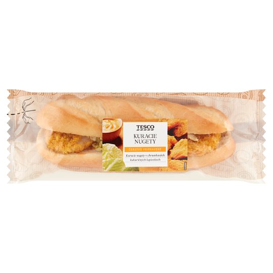 Tesco Bageta kuracie nugety 161 g