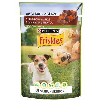 Friskies Adult VitaFit kapsička s jahňacím a mrkvou v šťave 100 g