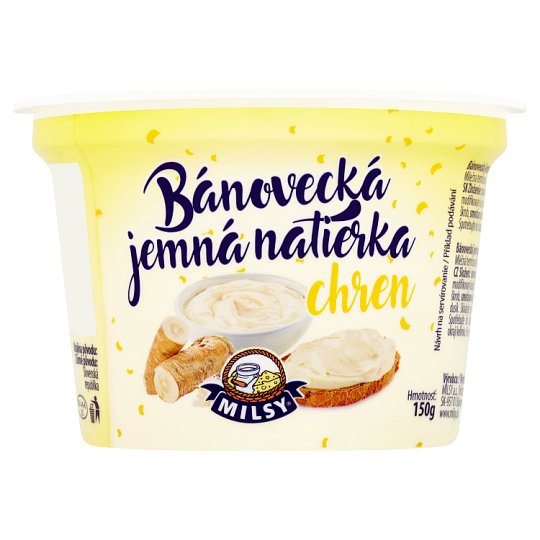 Milsy Bánovecká jemná nátierka chren 150 g