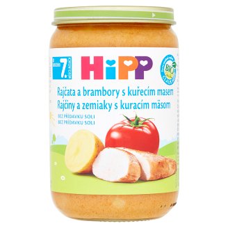 HiPP Bio rajčiny a zemiaky s kuracím mäsom 220 g