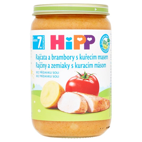 HiPP Bio rajčiny a zemiaky s kuracím mäsom 220 g