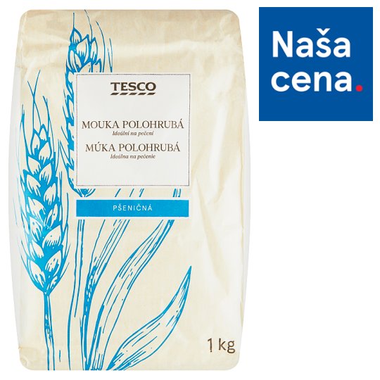 Tesco Pšeničná múka polohrubá 1 kg