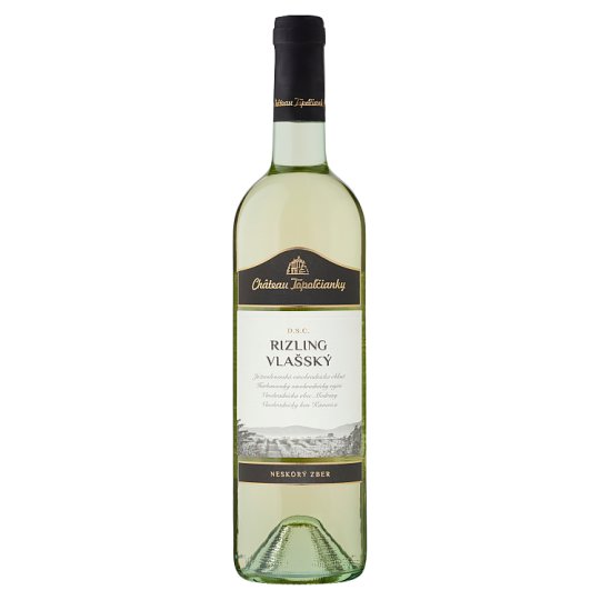Château Topoľčianky Rizling vlašský slovenské akostné víno D.S.C. biele suché 0,75 l