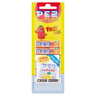 PEZ Play štangličky ovocné komprimát s ovocnými príchuťami 6 x 8,5 g