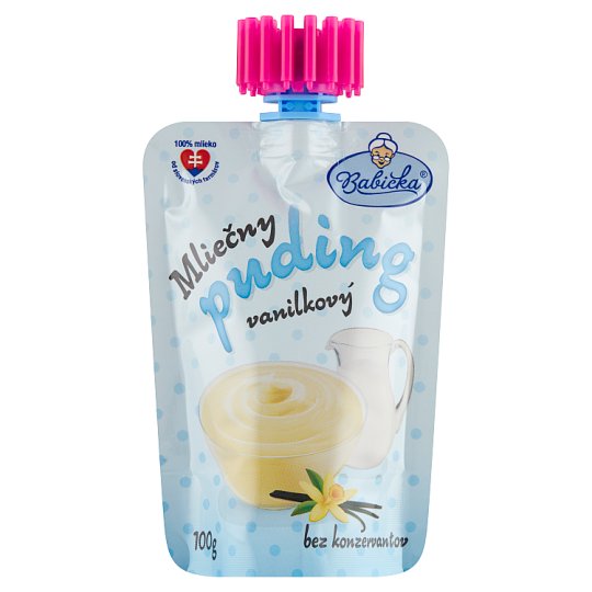 Babička Mliečny puding vanilkový bez konzervantov 100 g