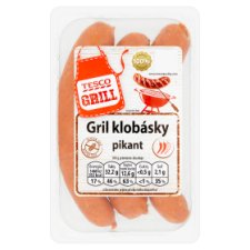 Tesco Grill Gril klobásky pikant 350 g