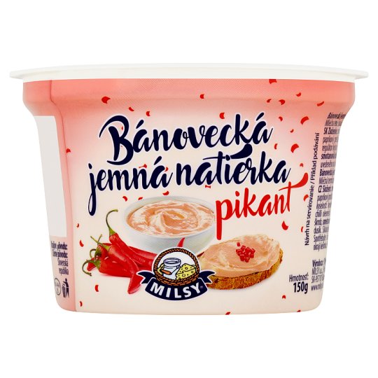 Milsy Bánovecká jemná nátierka pikant 150 g