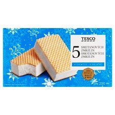 Tesco Creamy Ice Cream in Wafer 5 x 200 ml