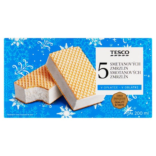 Tesco Smotanov Zmrzlina V Obl tke 5 X 200 Ml Tesco Potraviny