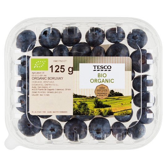 Tesco Organic Blueberry 125 g Tesco Groceries