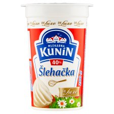 Mlékárna Kunín Šľahačka de luxe 40% 200 g