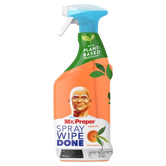 Mr Proper Spray Wipe Done Degreaser Cleaner Spray Peps Mandarine 800ML