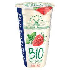 Hollandia Bio BiFi drink jahoda s mätou 230 g
