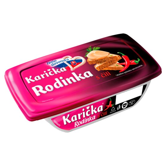 Karička Rodinka Roztierateľný tavený syr s čili 150 g