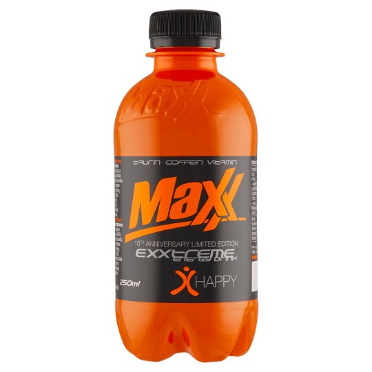 Maxx Exxtreme Happy Carbonated Energy Drink 250 ml Tesco Groceries