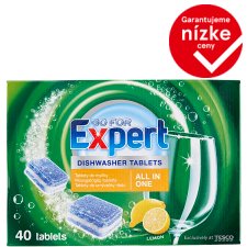 Go for Expert All in One Lemon tablety do umývačky riadu 40 x 17 g (680 g)