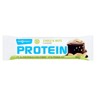 MaxSport Proteínová tyčinka v tmavej poleve s arašidmi 60 g