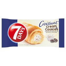 7 Days Croissant with Vanilla Flavoured Cream with Milk and Pieces of Cocoa Cookies 60 g