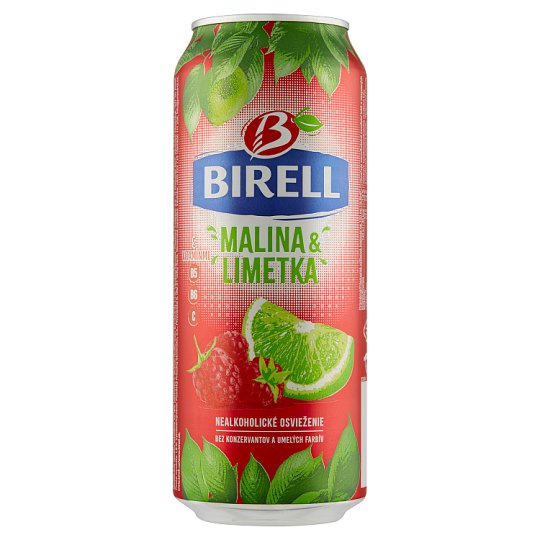 Birell Malina & limetka miešaný nealkoholický nápoj 0,5 l