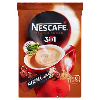 NESCAFÉ 3in1 Brown Sugar, instantná káva, 10 vreciek x 17 g (170 g)