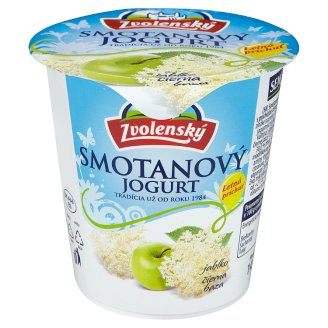 Zvolenský Smotanový jogurt jablko čierna baza 145 g