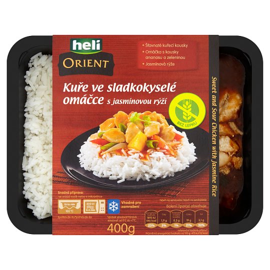 Heli Orient Kurča v sladkokyslej omáčke s jazmínovou ryžou 400 g