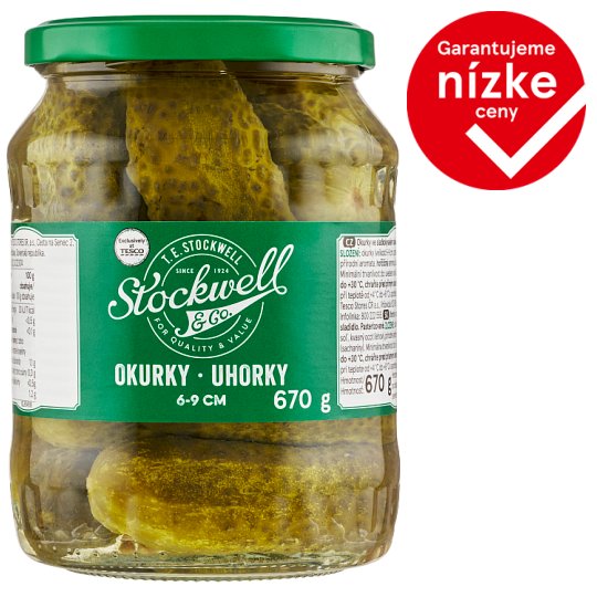 Stockwell & Co. Uhorky 6-9 cm 670 g
