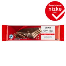 Tesco Wafer with Cocoa Filling in Dark Chocolate 33 g