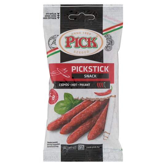 Pick Pickstick Snack Hot Sausage 60 g Tesco Groceries