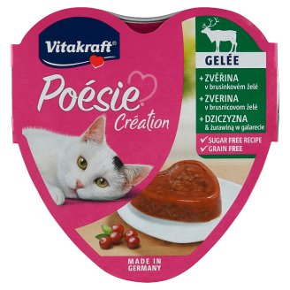 Vitakraft Poésie Gelée + zverina v brusnicovom želé 85 g
