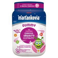 Walmark Martians Gummy Black Elder Vitamins to Support Immunity 50 Tablets 175 g