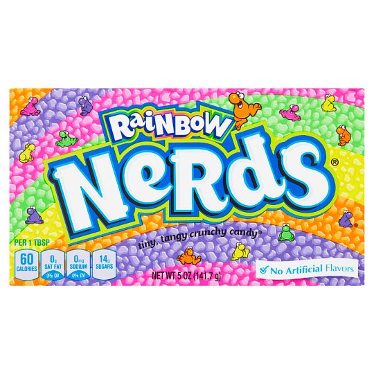 Nerds Rainbow drobné farebné cukrové dražé 141,7 g