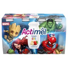 Actimel Kids jogurtový nápoj s vitamínmi jahoda-banán 8 x 100 g (800 g)