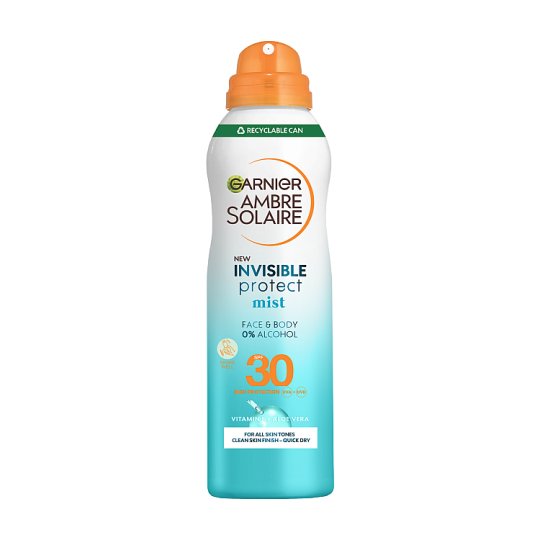 Garnier Ambre Solaire Invisible Protect Mist SPF 30 , 200 ml - Tesco ...