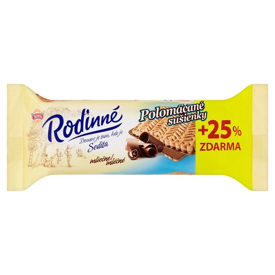 Sedita Rodinné Polomáčané sušienky mliečne 125 g