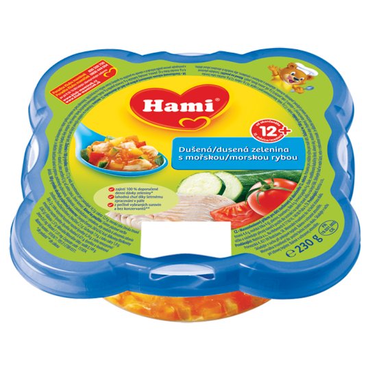 Hami Dusená zelenina s morskou rybou 230 g
