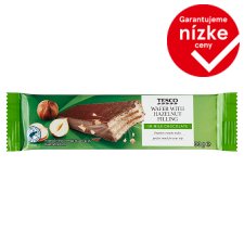 Tesco Wafer with Hazelnut Filling in Milk Chocolate 33 g