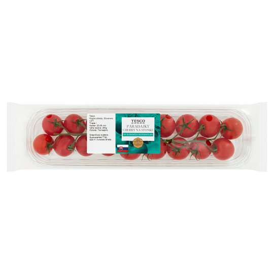 Tesco Paradajky cherry na stonke 250 g