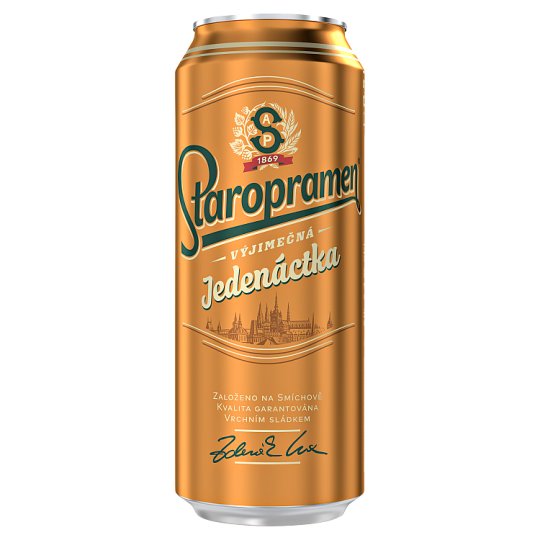 Staropramen Jedenáctka pivo výčapný ležiak svetlý 0,5 l
